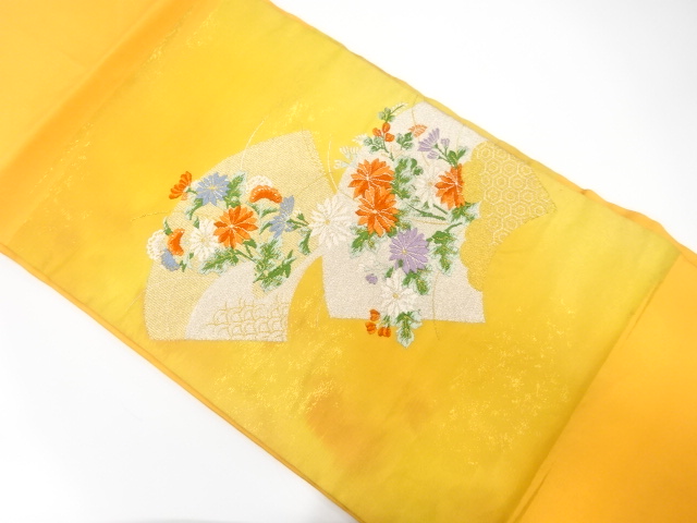 JAPANESE NAGOYA OBI / WOVEN JIGAMI PATTERN